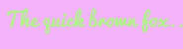 Image with Font Color ACF780 and Background Color F2B3F9